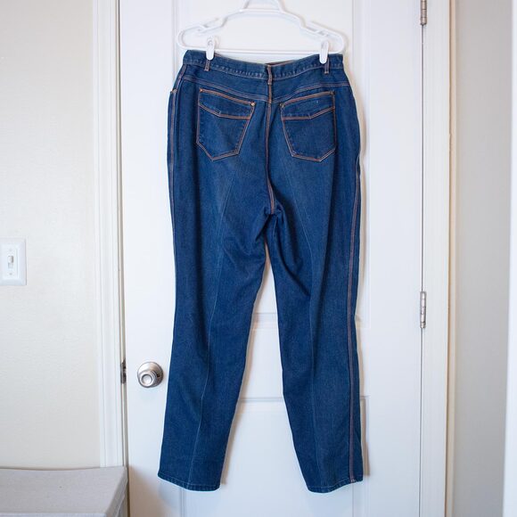 Vtg 12 High Waisted Gitano Jeans High Rise Bold Hem Classic Denim Soft Autumn - Picture 4 of 9